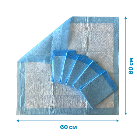 ECOPET Пеленка впитывающая одноразовая 60*60 см