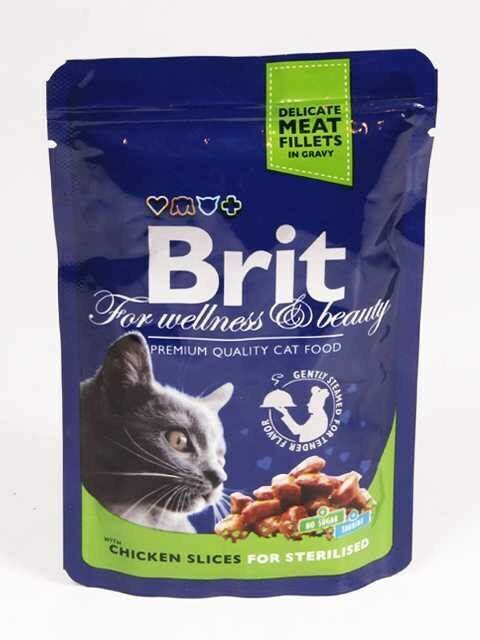 BRIT Premium Пауч для стерилизованных кошек с курицей 0,1 кг